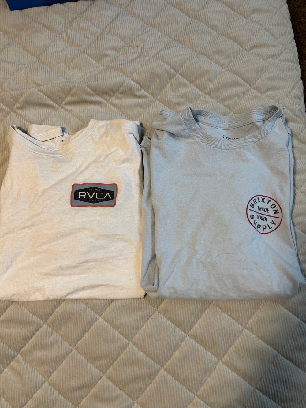 RVCA and Brixton short sleeve shirts